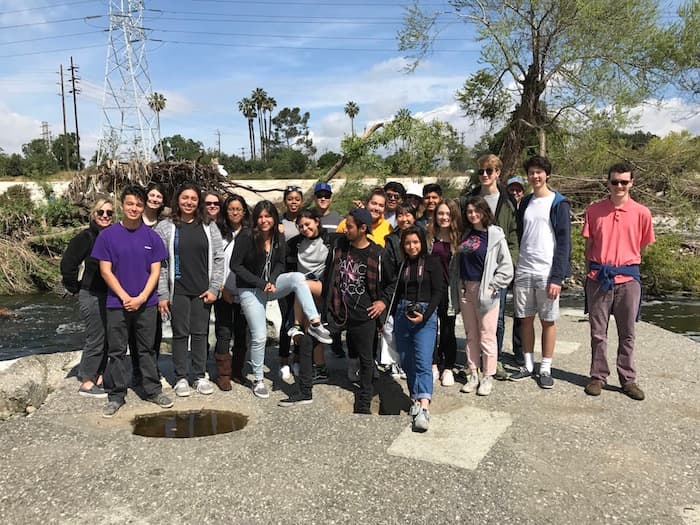 Los Angeles Service Academy students