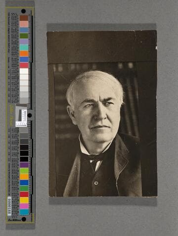 Printed photographs of Edison