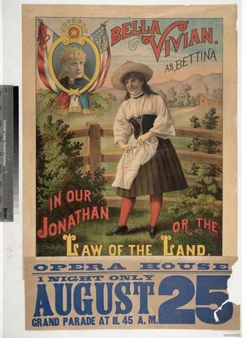 Bella Vivian as Bettina : in our Jonathan or the law of the land