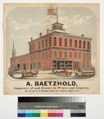 A. Baetzhold, importer of and dealer in wines and liquors