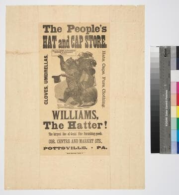 The people's hat and cap store has the best assorted stock in Schuylkill County