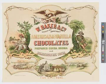 W. Baker & Co. ... American and vanilla chocolates prepared cocoa, broma and homeopathic cocoa