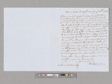 Letter regarding hiring out Jacob by F. W. Robertson