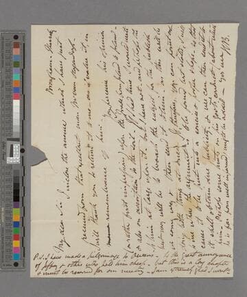 Henry Peter Brougham, 1st Baron Brougham and Vaux. Letter to Zachary Macaulay