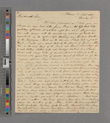 Thomas Gisborne Babington. Letter to Jean Babington