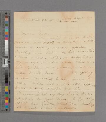 Mills? Letter to Zachary Macaulay