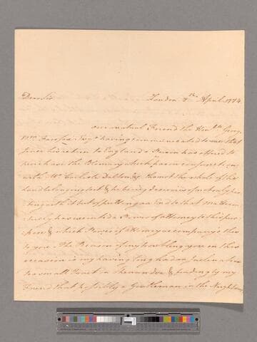 Letter from Samuel Athawes, London, to George Washington