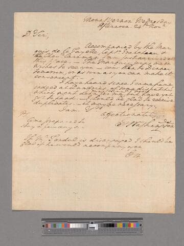 Letter from George Washington, Mount Vernon, to Colonel Henry Lee