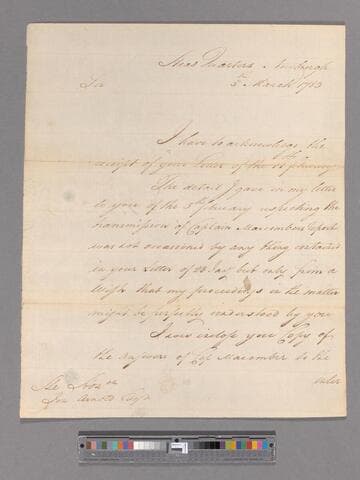 Letter from George Washington, headquarters Newburgh, to Jonathan Arnold