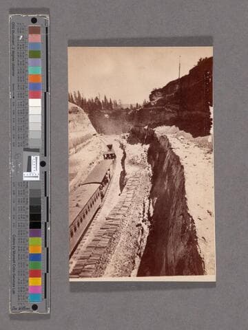 Hog's Back Cut, 60 feet deep. 2 miles above Alta