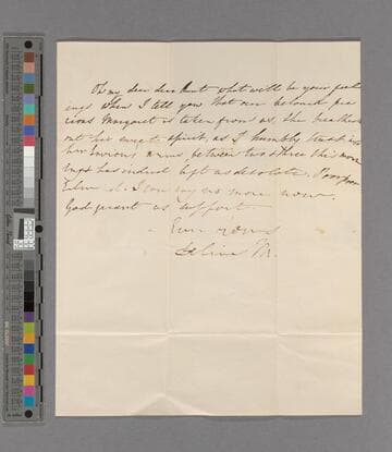 Selina Macaulay. Letter to Jean (Macaulay) Babington