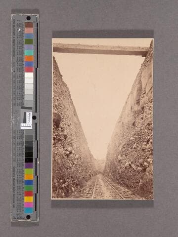 Bloomer Cut, 63 feet high, looking West