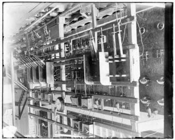 The original switchboard at Mill Creek #1 Hydro Plant