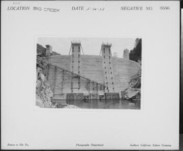 Big Creek Powerhouse #3 - Dam #6 from upstream