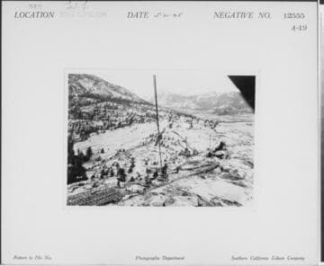 Big Creek, Florence Lake Dam - Looking from tower at Florence Lake Damsite