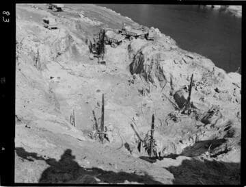 Big Creek - Mammoth Pool - Open cut excavation to diversion tunnel intake portal