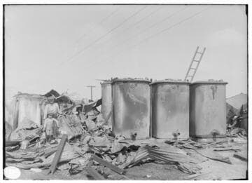 MacNeil Substation - After destruction by fire