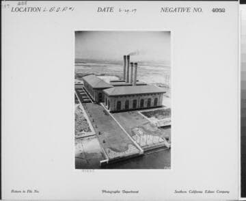 Long Beach Steam Station, Plant #1 - general view from bridge half