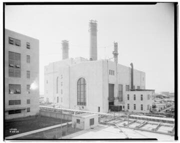 Long Beach Steam Station, Plant #3 - General view from northeast