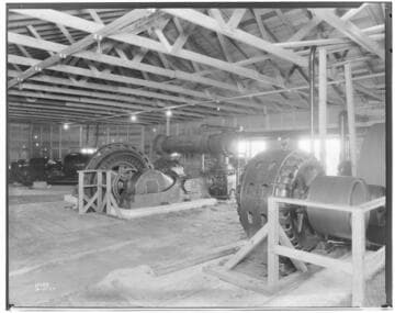 Long Beach Steam Station, Plant #2 - interior of compressor house