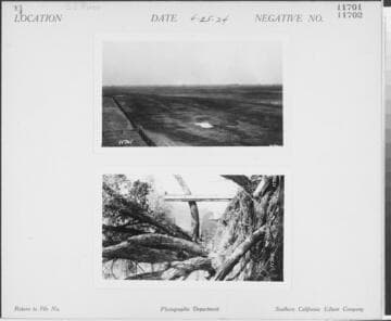 Big Creek, Herminghaus Ranch - Looking toward San Joaquin River from tower at Herminghaus Estate home ranch