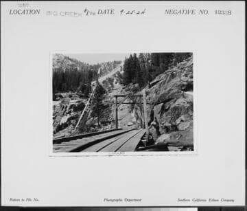 Big Creek #1 - Incline trestle crossing for penstock Unit 4