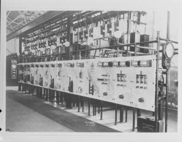 Santa Ana River #1 interior of switchboard