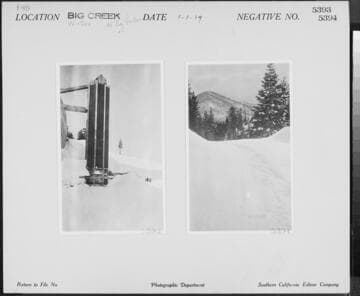 Big Creek Huntington Lake Dams - Winter scenes