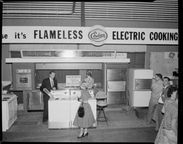 Edison electric appliance exhibit at a home show