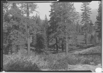 Big Creek, Florence Lake Dam - Looking down on location of dump