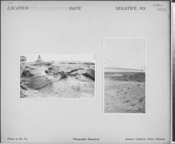 Colorado River - Man pointing to things on ground