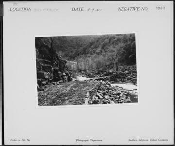 Big Creek Powerhouse #3 - Road construction