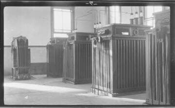 An interior view of the Porterville Substation