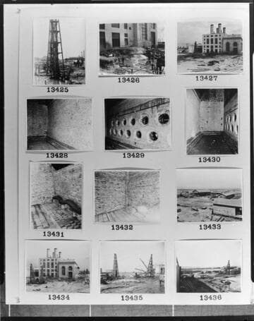 Multiple-image copy film negs - with shots of Long Beach Steam Station