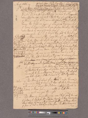 Extracts from Secretary William Markham's alleged 1686 August diary relating to the 1686 Walking Purchase