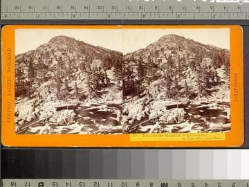 97. Rattlesnake Mountain and Cascades, on Yuba River, near Cisco