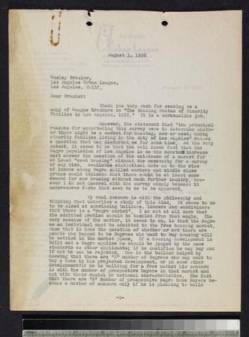 Letters by Miller and Elliott