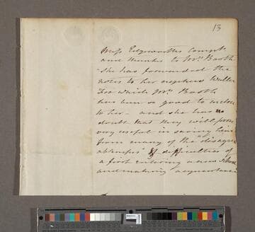 Edgeworth, Maria. Letter to Jane Noble Booth