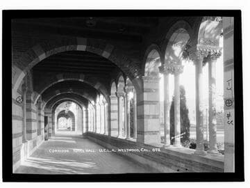 Corridor, Royce Hall, U.C.L.A., Westwood, Cal