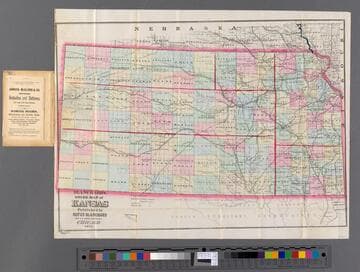 Blanchard's guide map of Kansas
