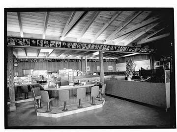 Interior of the Malibu Inn Cafe [?]