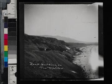 Road building on the Malibu