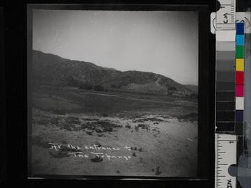 At the entrance to The Topanga