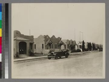 View of homes, Venice, California