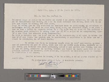 Letter from José Chávez Torres (Calvillo, Aguascalientes) to Paco Chávez Esparza (San José, California)