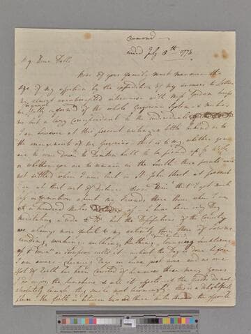 Keith, Anne? Letter to Dorothea (Gregory) Alison