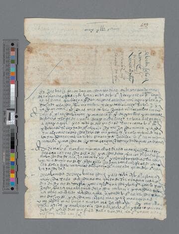 Bartolomé de Villalobos letter to Gonzalo Pizarro