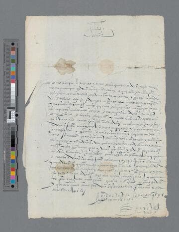 Cristóbal Peña letter to Gonzalo Pizarro