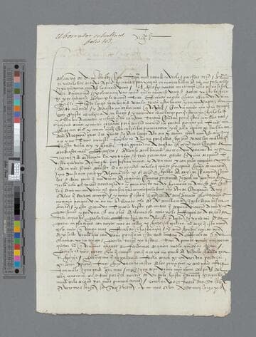 Gonzalo Pizarro letter to Pedro de Hinojosa