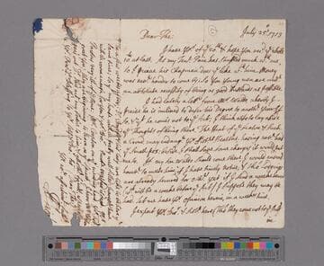 Theophilus Leigh, 1643-1725, letter to Theophilus Leigh